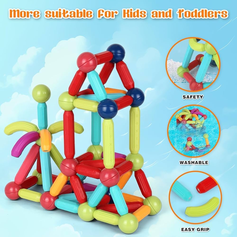 25 Pcs Magnetic Sticks Building Blocks for Kids