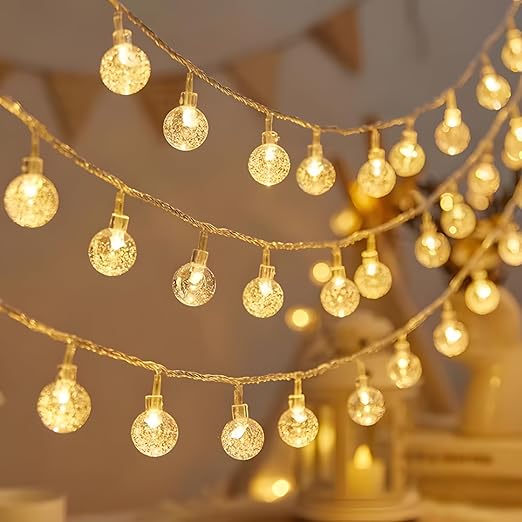 14 LED Crystal boll String Light, 2 pack(14 LED in 1 pack)