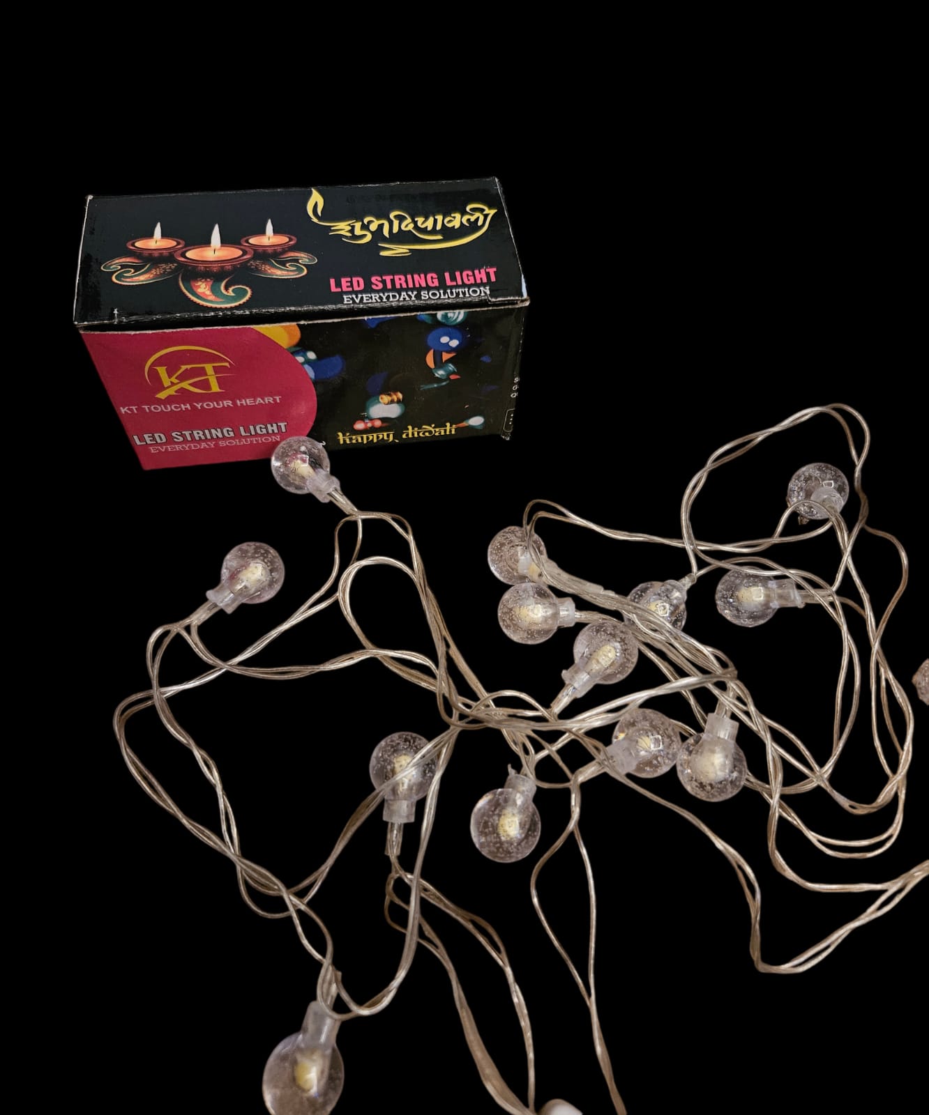 14 LED Crystal boll String Light, 2 pack(14 LED in 1 pack)