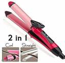 Nova 2 in 1 Hair Straightener and Curler Hair Straightener  (Multicolor)