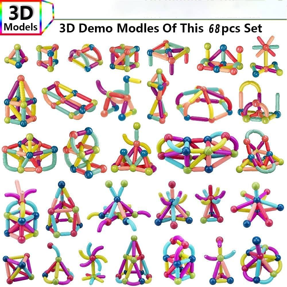 25 Pcs Magnetic Sticks Building Blocks for Kids