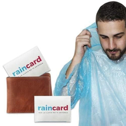 Unisex Disposable wateproof Rain Card for Emergency Use (Pack of 5)