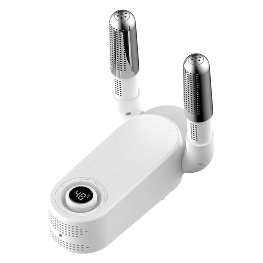 Shoes Dryer Temperature Timer And Handle Folding Design and Smart Panel Electric Shoe Dryer  (White)