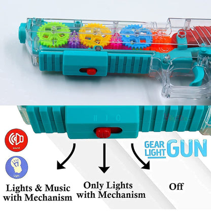 Transparent Gear Gun with Light vibration & Sound