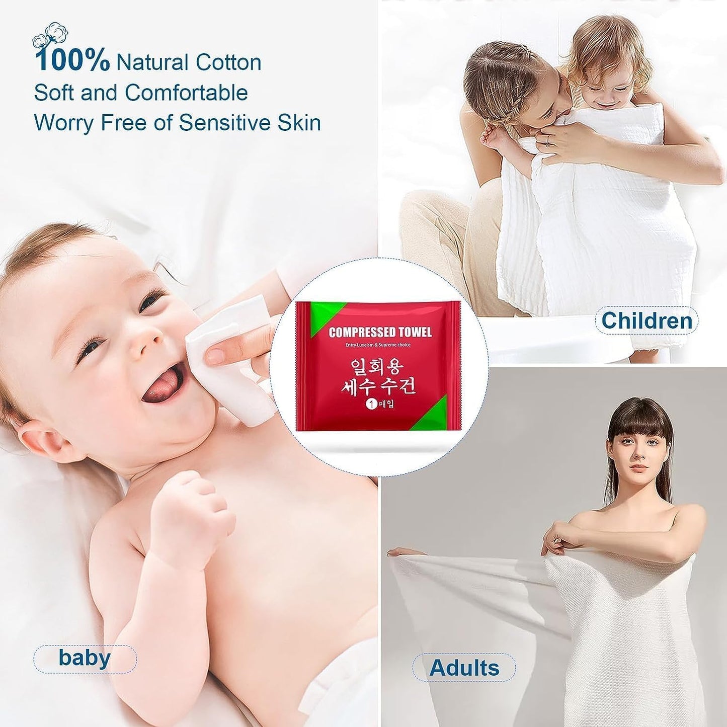 Travel Compressed Bath Towel