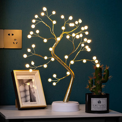 1 Tree Lamp for home Decoration  Battery/USB Operated (Pearl light)