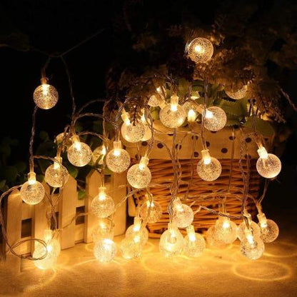 24 LED Crystal String Light, 2 pack(24 LED  in 1 pack)