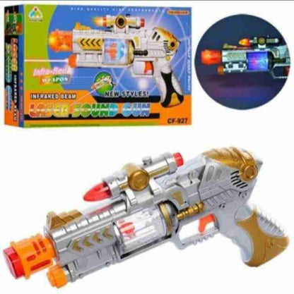 Laser Flashing Lights Gun Toy for Kids Guns & Darts  (Multicolour)