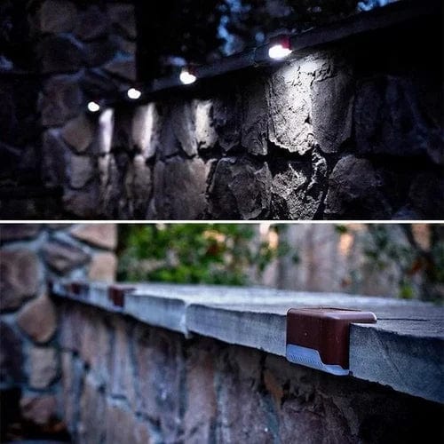 Solar-Powered Stair Lights